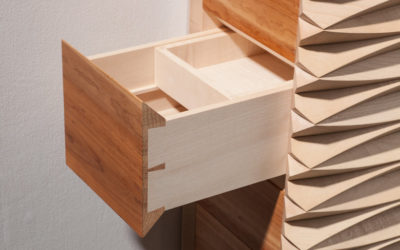 Wall Cabinet – Maple & Yew