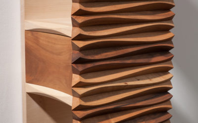 Wall Cabinet – Walnut & Maple
